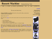 Tablet Screenshot of bassettmachine.com